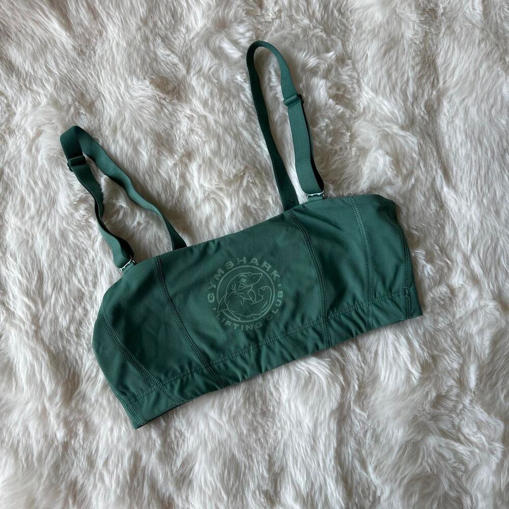 Gymshark Women's Green and Blue Bra